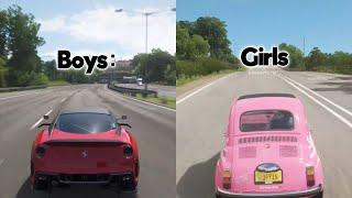 Girls vs Boys In Forza Horizon 4