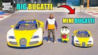 Franklin Bugatti VS Shinchan Mini Bugatti in GTA 5 || JNK GAMER