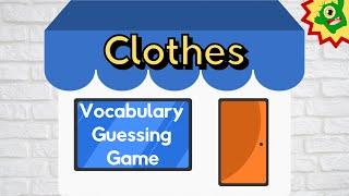 Clothes Vocabulary Guessing Game | Activities for ESL Students and ESL Teachers