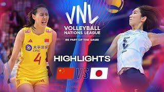  CHN vs.  JPN - Quarter Finals | Highlights | Women's VNL 2024
