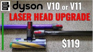 Upgrade Your Dyson V10 or V11 to a LASER Fluffy Head