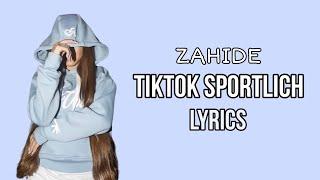 Zahide - TikTok Sportlich (Fa-fahr'n im Lamborghini) | Lyrics Version (Text) 