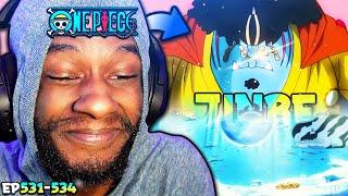 JINBE HAS RETURNED!  Fishman Island LORE! Is Interesting.. | One Piece EP's 531-534 RAW Reaction!