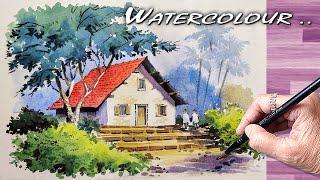  Best Landscape Painting for Beginners to Advanced | Watercolour | जलरंग निसर्गचित्र पेंटिंग