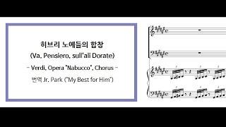 Va, pensiero, sull'ali dorate (Score & Lyrics) - 베르디 오페라 나부코, 히브리 노예들의 합창, 악보, 가사 (한글 번역)