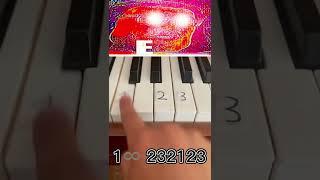 Rush E Piano Only 3 Notes!  READ DESC!! #shorts #pianotutorial