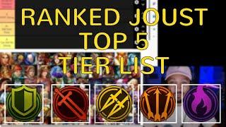 SMITE Ranked Joust - TOP 5 GODS IN EACH CLASS | Tier List