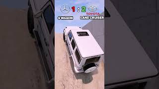 Mercedes G Wagon vs Toyota Land Cruiser #beamngdrive #forzahorizon5