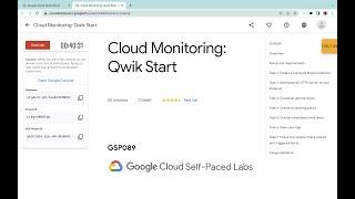 Cloud Monitoring: Qwik Start || #qwiklabs || #GSP089