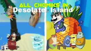 How to get All Chomiks in Desolate Island (12312211221213 for Hammer Chomik)