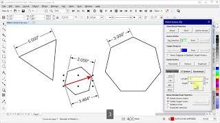 CorelDRAW - using Match Vectors macro to resize polygons.