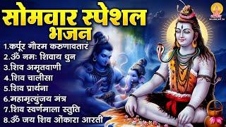 सोमवार भक्ति भजन : कर्पूर गौरम करुणावतारं, ॐ नमः शिवाय, शिव प्रार्थना, शिव अमृतवाणी, चालीसा व आरती