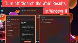 Turn off "Search the Web" Results In Windows 11