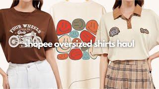 10.10 Sale SHOPEE Try On Haul OVERSIZED SHIRTS Edition