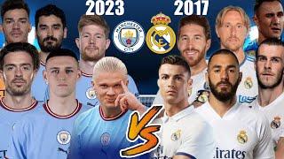 Manchester City 2023 VS Real Madrid 2017 (Ronaldo, Benzema, Bale, Haaland, De Brune) Long Vs