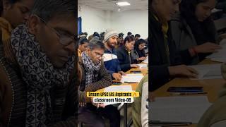 Classroom Video UPSC Mukharjee Nagar Aspirants life in delhi #shorts #aspirants #viral #ias #ips