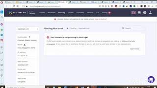 your domain is not yet pointing to hostinger 2024| how to point domain to hostinger 2024