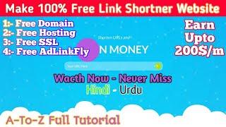 Make Your Own Link Shortner Website Free | Get Free Domain + Hosting + Script | Free - Techno Farhan