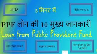 5 मिनट में PPF लोन की 10 मुख्य जानकारी [ PPF Loan in Hindi