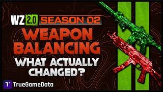 Real Season 2 Weapon Balance Details! True Nerf and Buff Values - TTK Comparisons Before And After