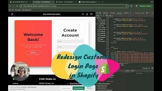 Redesign Customer Login Page in Shopify