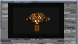 Blender 2.71 Cycles Render Gold Material HDRI Tutorial