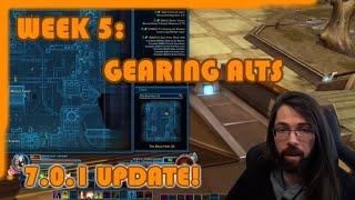 Week 5 of 7.0 how to gear up, new update in 1 week, and where to farm SWTOR