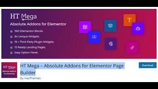  HT Mega – Absolute Addons for Elementor Page Builder