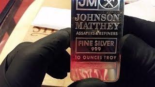 2  Johnson Matthey 10 ounce bars from Monument metals