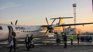 airBaltic DH4 landing in Kyiv