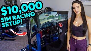 Full tour of my new $10k sim racing setup! Trak Racer TR160S and Simucube Gear