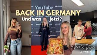 Weekly Vlog zurück in Deutschland // YouTube Event, Tanzstudios in FFM testen & Chaos Backen