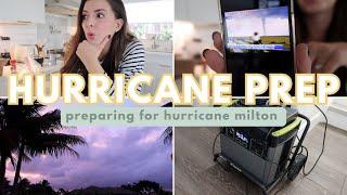 HURRICANE PREP VLOG | getting ready for hurricane milton and how we prepared for the unknown