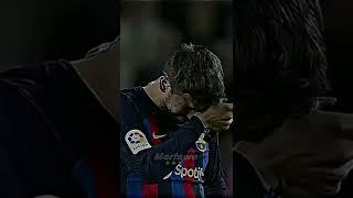 pique's retirement speech for barcelona #youtubeshorts #football #barcelona #messi #pique