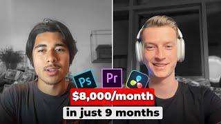 He Built A $8,000/mo With Editing Agency In Just 9 Months