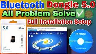 Bluetooth, usb dongle v5 0 |  Review and full Installation Setup | Bluetooth 5.0 driver | bluesoleil