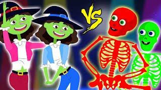 Skeletons Vs Witches Crazy DANCE Battle | NEW Dance Song For Kids | Teehee Town