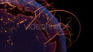 World Network Connection Motion Graphics