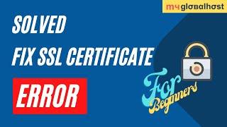 Fix SSL Certificate Error in cPanel | Autossl Not Working | AutoSSL Not Renewing | myglobalHOST
