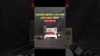 Crown Mpeg4 HD Box with Hdmi Cable || DTH Receiver || AP Electronics Shorts #crown #mpeg4 #hdmi #yt