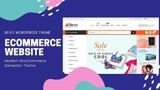 Multipurpose Elementor WooCommerce Website | Revo WordPress Theme | Multi Vendor Theme