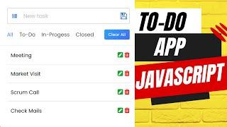 Todo List App Javascript | javascript tutorial for beginners | javascript | Local-Storage