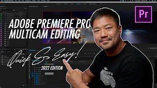 Edit Multiple Cameras into 1 | Adobe Premiere Pro Multicam edit 7 Minutes Tutorial