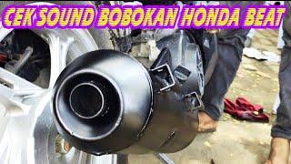 VIDEO CEK SOUND BOBOKAN HONDA BEAT GARAPAN BENGKEL KNALPOT SKR RACING EXHAUST