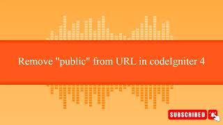 How to remove public from url in codeigniter