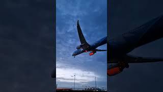 whats better than blue hour and a dreamliner overhead?️ #aviation #airlinevideos #planespotting