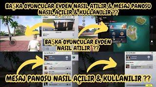 EVDEN OYUNCU NASIL ATILIR | MESAJ PANOSU NASIL AÇILIR | MESAJ NASIL ATILIR | PUBG MOBİLE