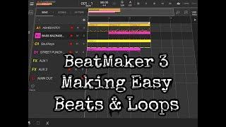 BeatMaker 3 - For Beginners - Making Very Easy Beats & Loops - iPad Tutorial