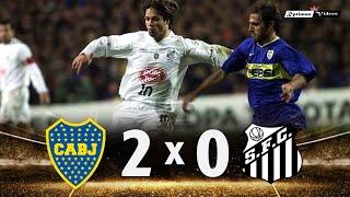 Boca Juniors 2 x 0 Santos ● 2003 Libertadores Final 1st Leg Extended Goals & Highlights