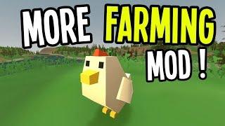 Unturned - NEW CHICKEN MOB! COFFEE! More Farming Mod! (Unturned Mod Showcase)